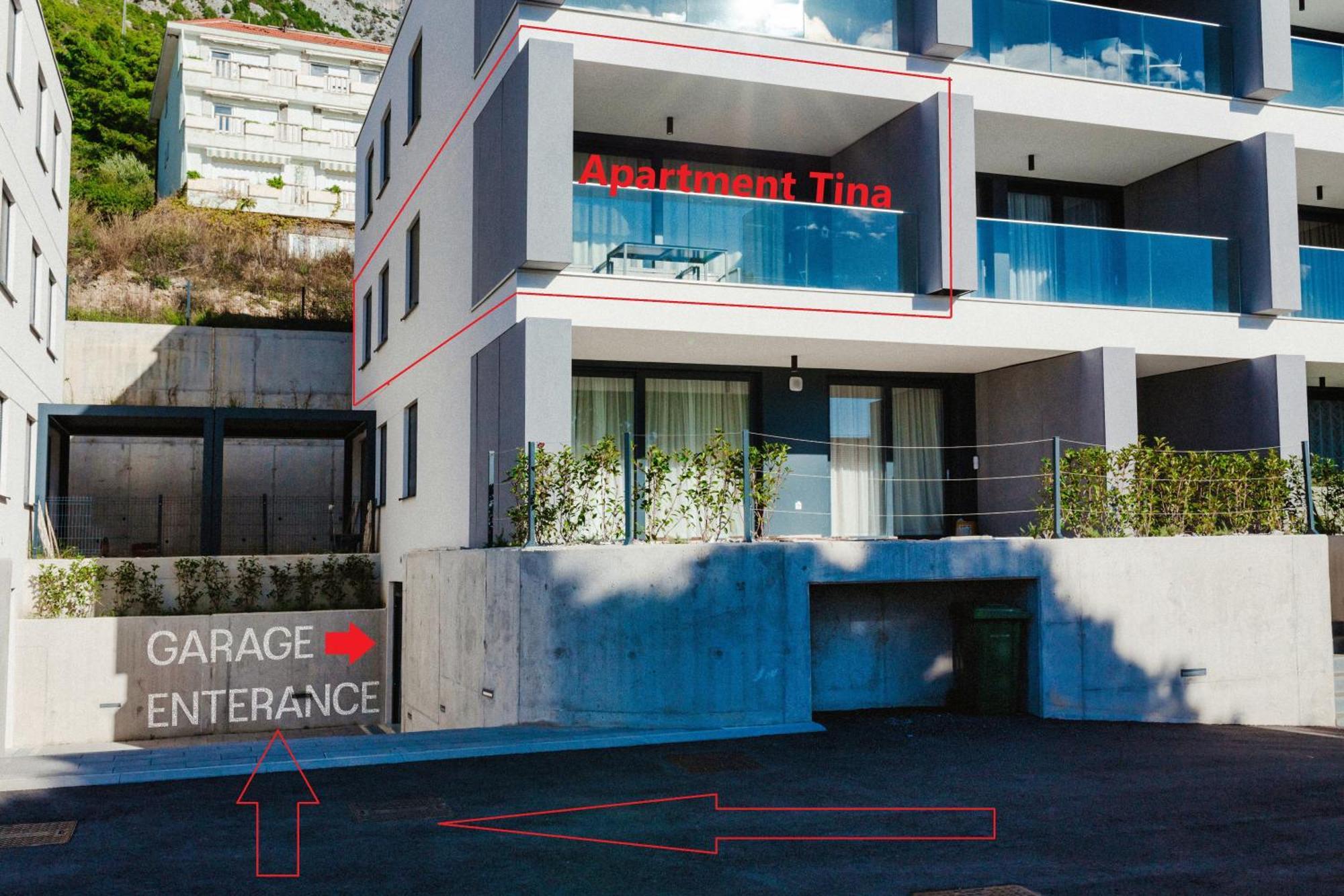 Apartment Tina Baška Voda Eksteriør bilde